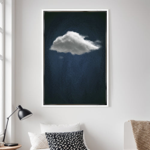 Cloud Wall Art · Blue Wall Art · Abstract Art Print · Minimalist Wall Art · Indigo Art · Maximalist Decor · Sky Wall Art · Night Sky Print