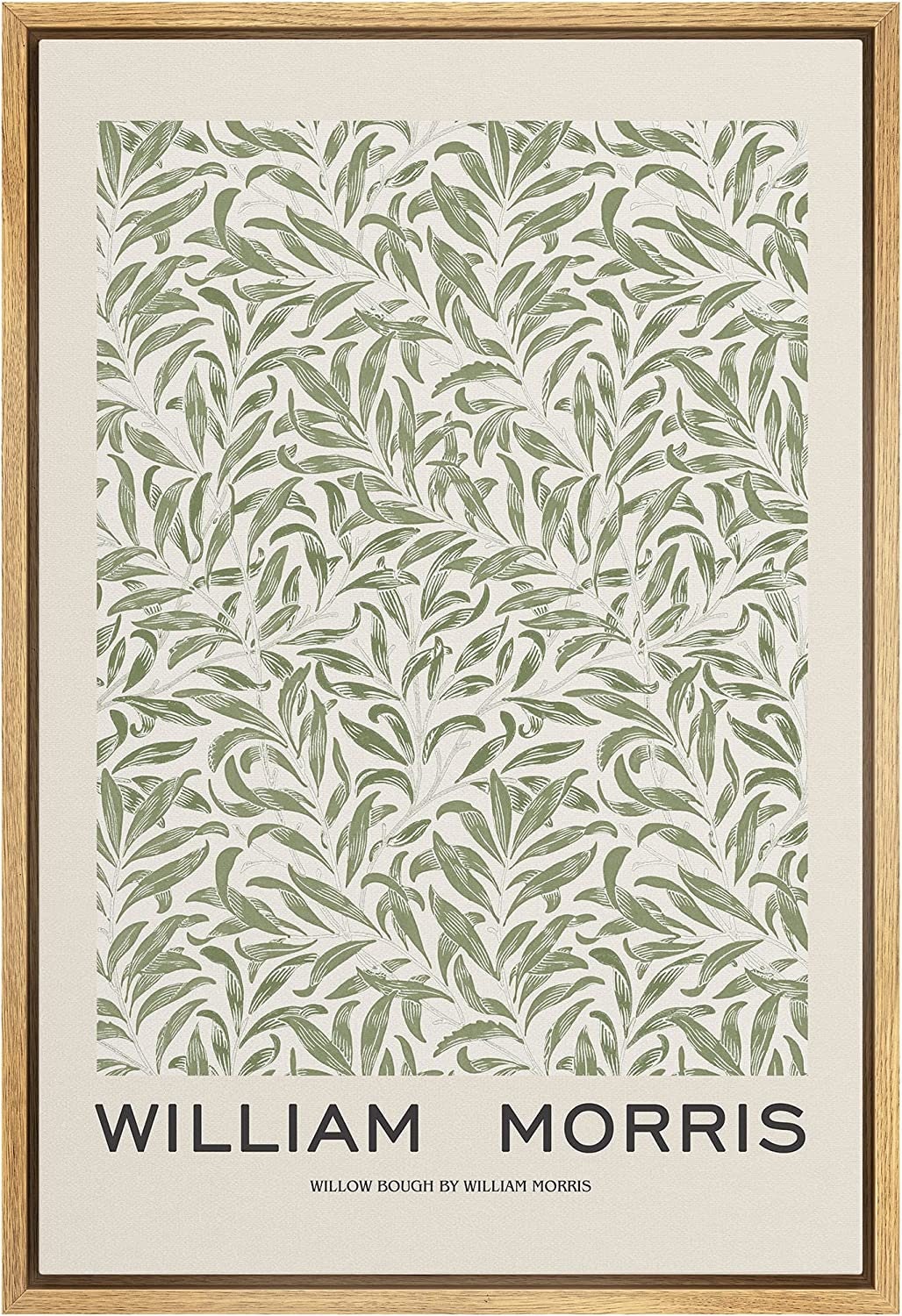 Framed Canvas Wall Art Set Green Abstract Floral Botanical Prints Minimalist Modern Wall Art Decor