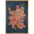 Framed Canvas Print Wall Art Abstract Floral Botanical Illustration Modern Boho Art Minimalist Decor